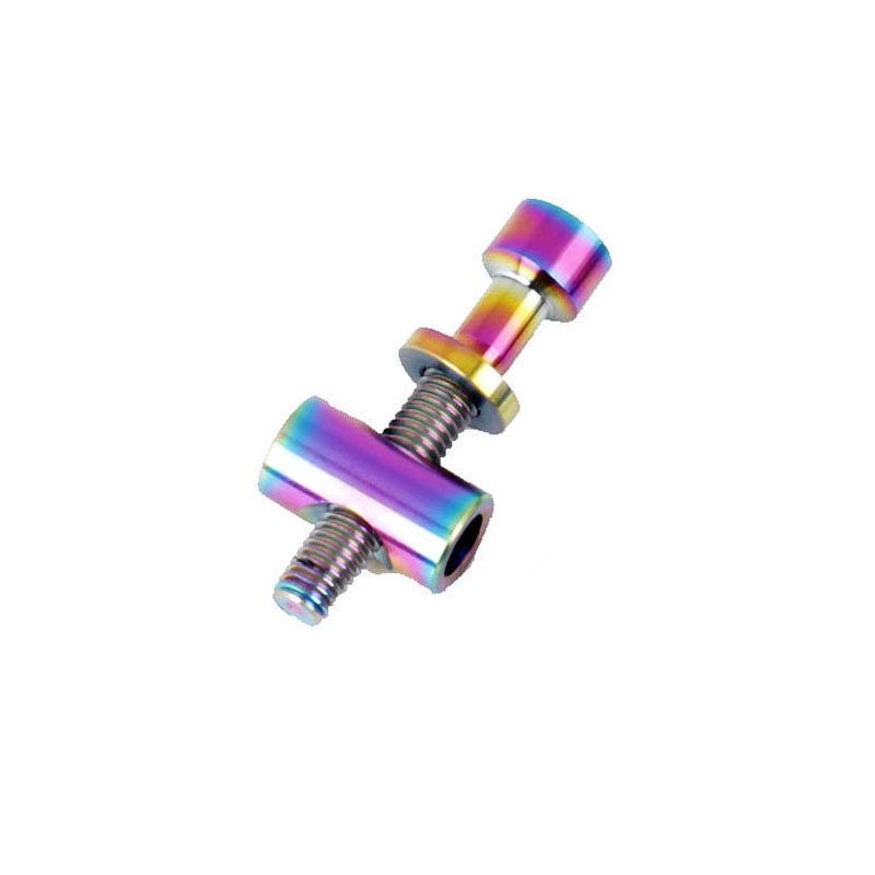 Titanium Ti M5 x 30 40 mm Inbussleutel Taper Hoofd Bout Schroef voor Fiets Stuurpen Zadelpen Fietsonderdelen accessoires: colorful M5x30