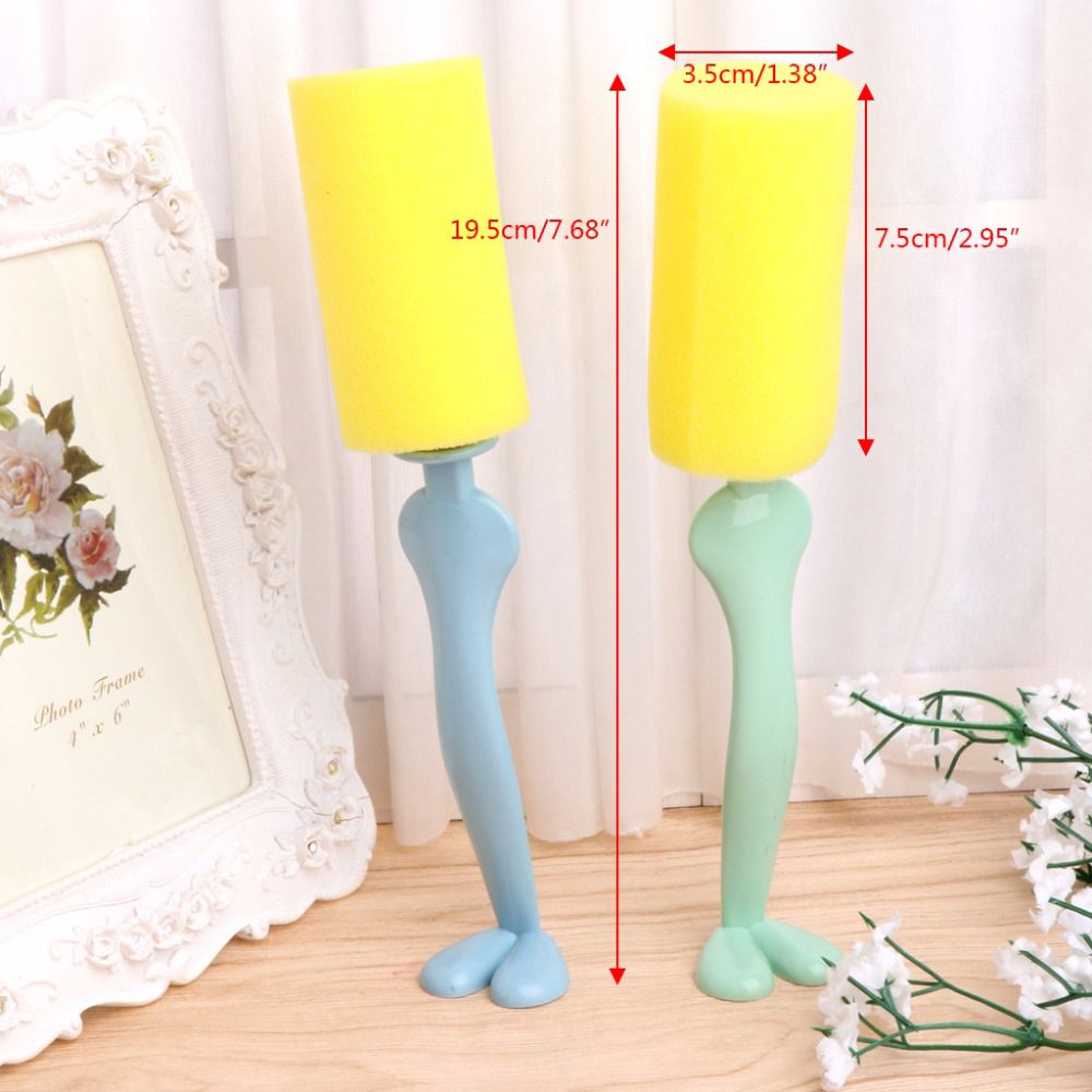 Safety Cup Cleaner Sponge Brush Baby Feeding Milk Bottle Nipple Cleaning Tool Easy to Use