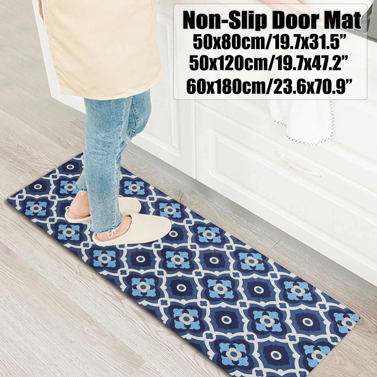 3D Foyer Floor Mat Door Mat Suede Floor Mat Door Floor Mat Kitchen Floor Mat Bedroom Bathroom Non-slip Absorbent Carpet