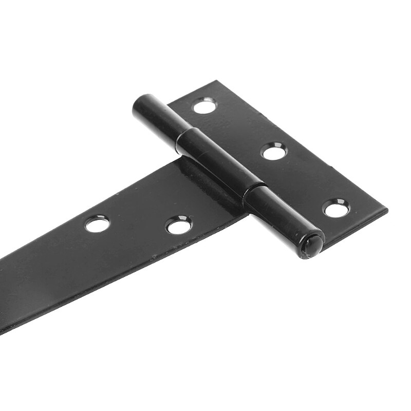 Pintura preta em forma de t, dobradiça triangular, armário, porta de madeira, ferragens, portão, dobradiças, 1 peça