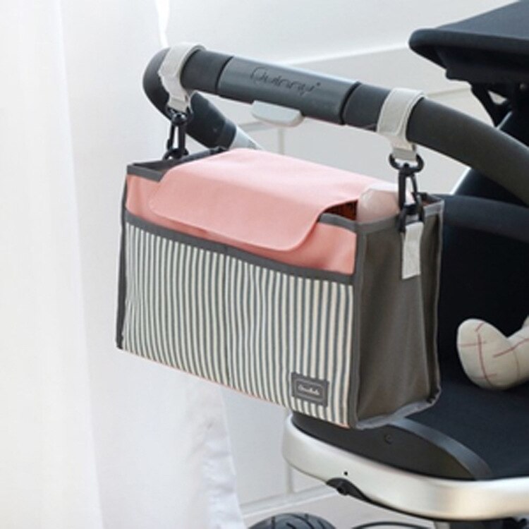 Baby Diaper Bag Stroller Hanging Bag Multifunctional Mummy Bag Large Capacity Baby bags for mom: PINK