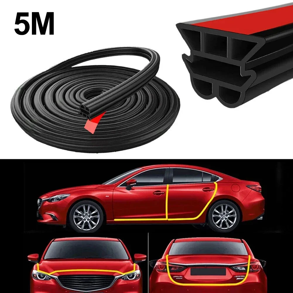 Guarnizioni per portiere per auto Adesivi per auto a doppio strato Cappuccio insonorizzato Accessori per auto Porta in gomma Striscia di tenuta anticollisione per auto
