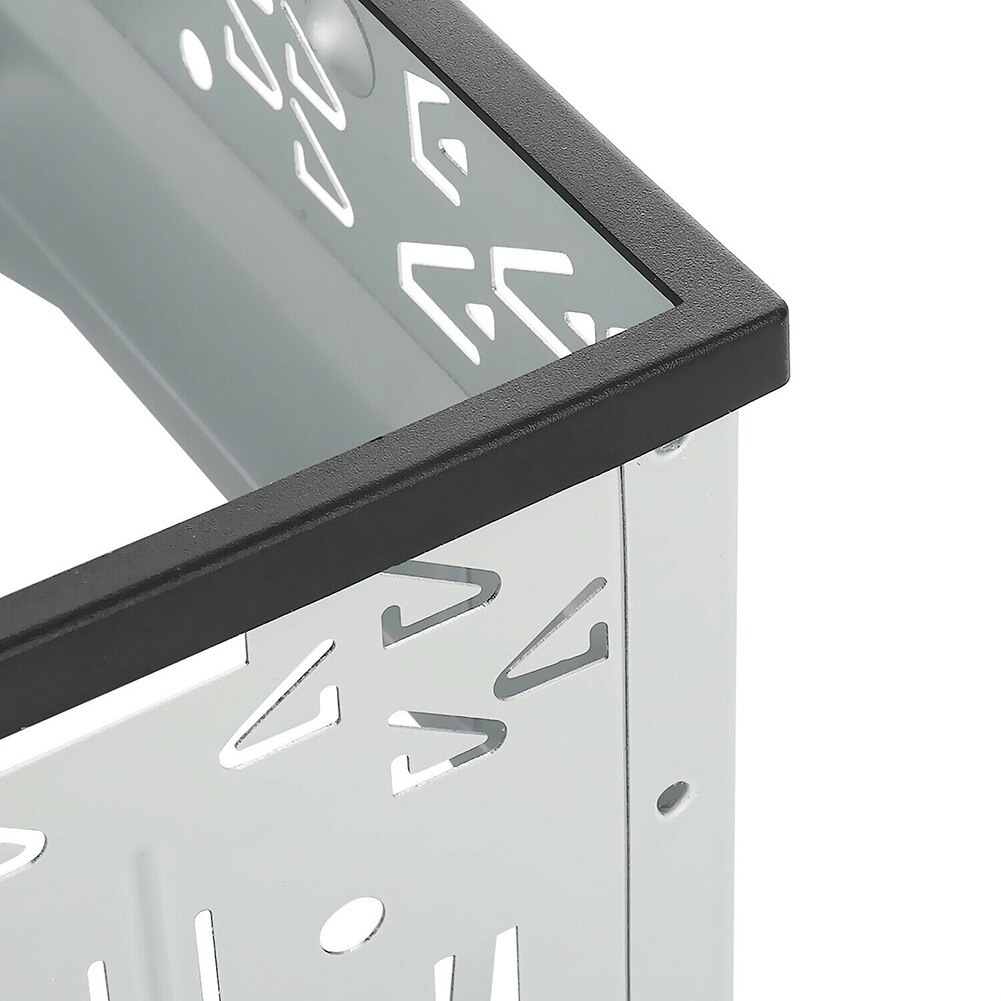 2 Din Double ISO Din Metal Frame Insertion Slot Radio Panel Mounting Frame Radio