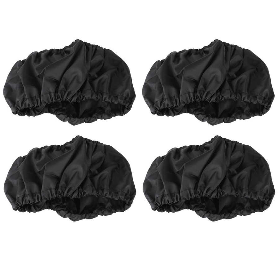 4 unids/set niño chico cochecito de bebé de protección cubre negro a prueba de polvo accesorios Anti-sucio polvo cochecito cubierta de la rueda