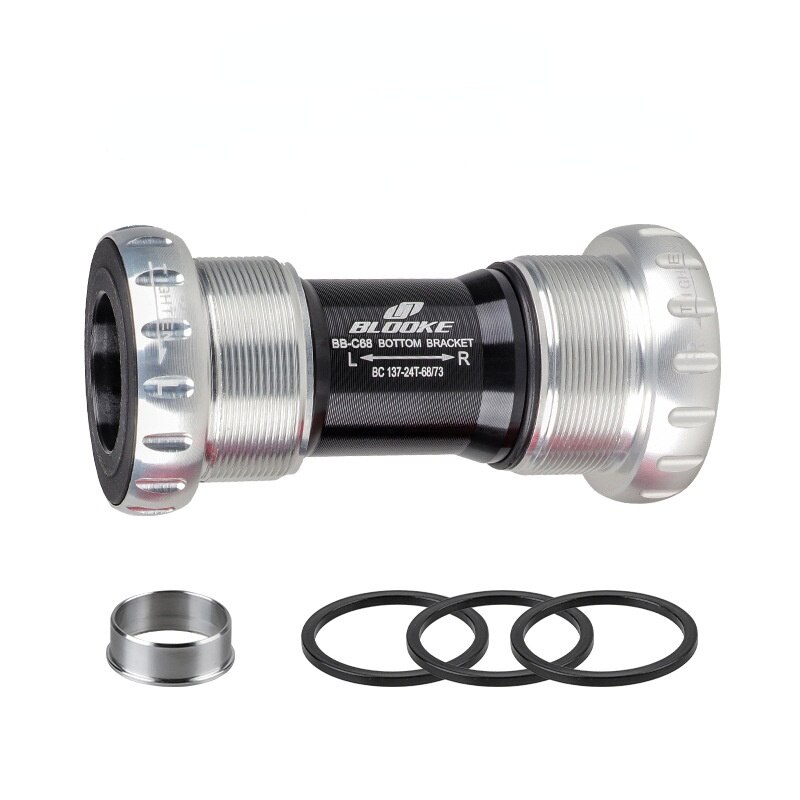 Mtb Bike 24 22 Mm Bb Set Verzegelde/Keramische Lagers Trapas Fiets Draad Kit Voor Sram Gxp Prowheel crankstel Deel: Silver