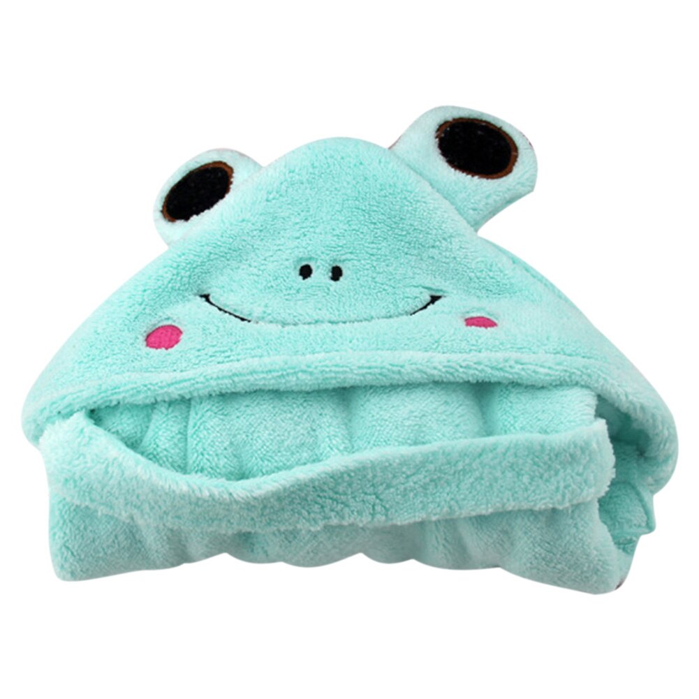 Pet Towel Soft Drying Pet Towel Dog Cat Bathrobes Microfiber Pet Dog Cat Cartoon Water Absorbent Quick Dry Bathrobe Bath Towel: Green / XS