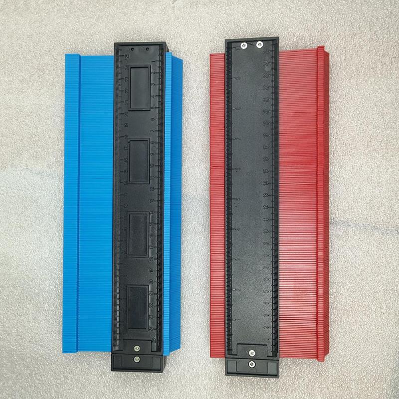 12/14/25cm plast kontur profil måler meter duplikat merking måle måleverktøy laminat tre fliser radian linjal verktøy