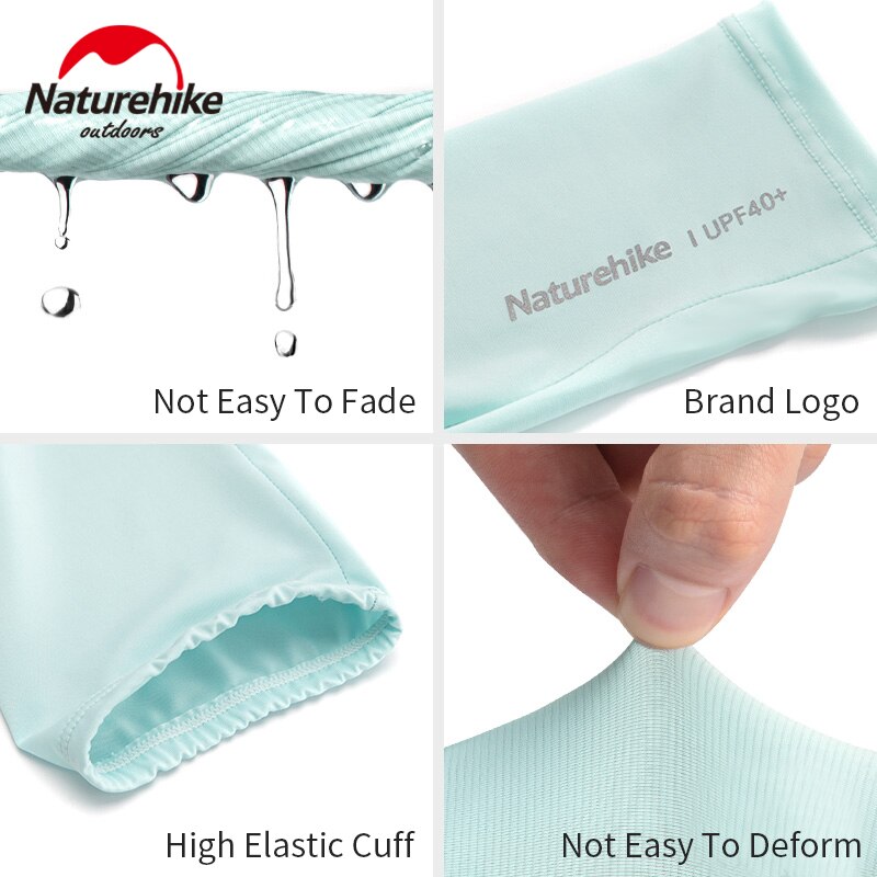 Naturehike UPF40+ Breathable Sunproof Sleeve High Elasticity Summer Sun Protection Sleeves Riding UV Protection Arm Guards