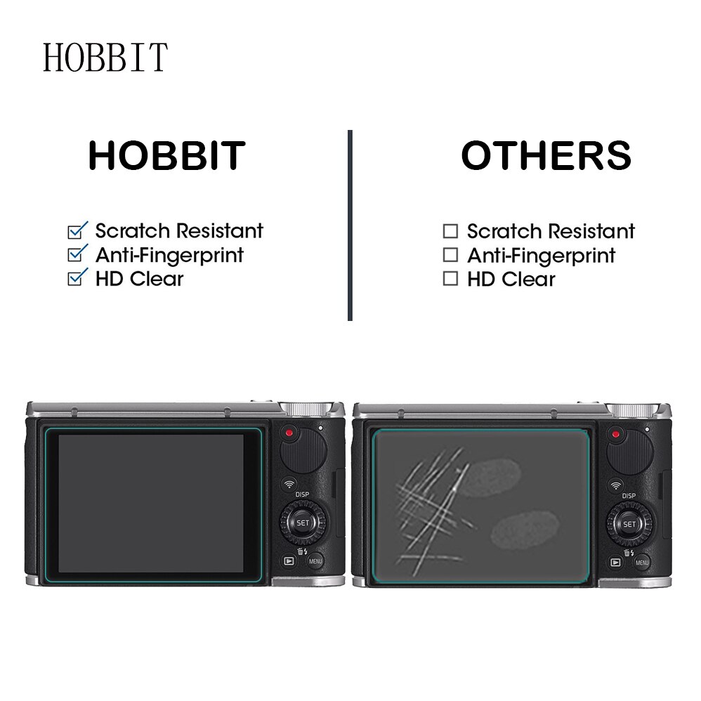 2 pakke til casio ex -zr5000 zr5500 0.3mm 9h klart herdet glass skjermbeskytter digitalkamera anti-moden film til casio