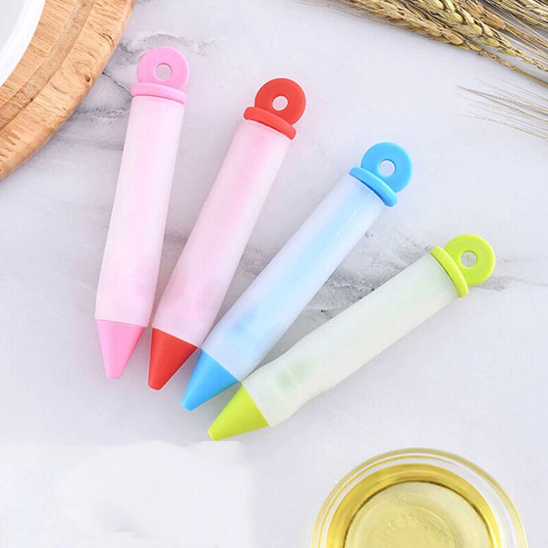 Silicone Food Writing Pen Chocolate Decorating Tools Cake Mold Cream Cup Cookie Icing Piping Pastry Nozzles Kitchen Accessories