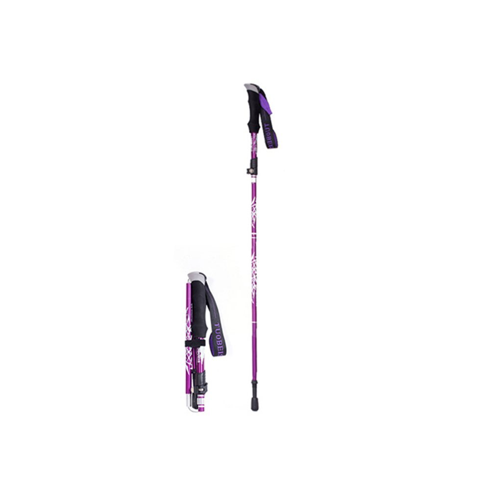 Trekking Poles Nordic Walking Poles Aluminum Trekking Sticks Foldable Hiking Pole Folding Hiking Stick Walking Sticks Long/Short: dark blue short