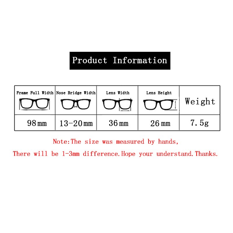 Imiteret sort klip på læsebriller forstørrelsesglas kvinder mænd næse presbyopiske briller bærbar tegneboglæser mini briller  l3