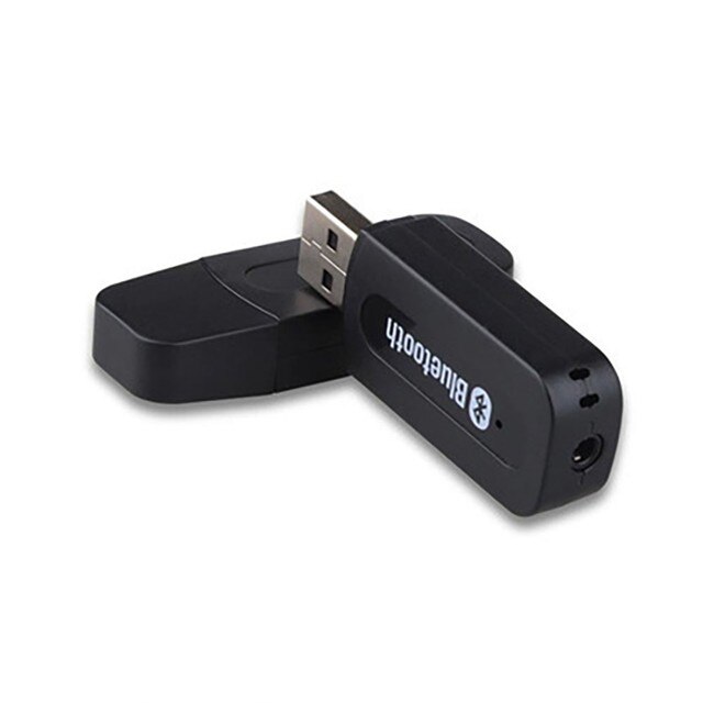 1 * adattatore USB Bluetooth per auto trasmettitore adattatore Audio AUX a USB senza fili Bluetooth Audio stereo ricevitore musicale automatico: A
