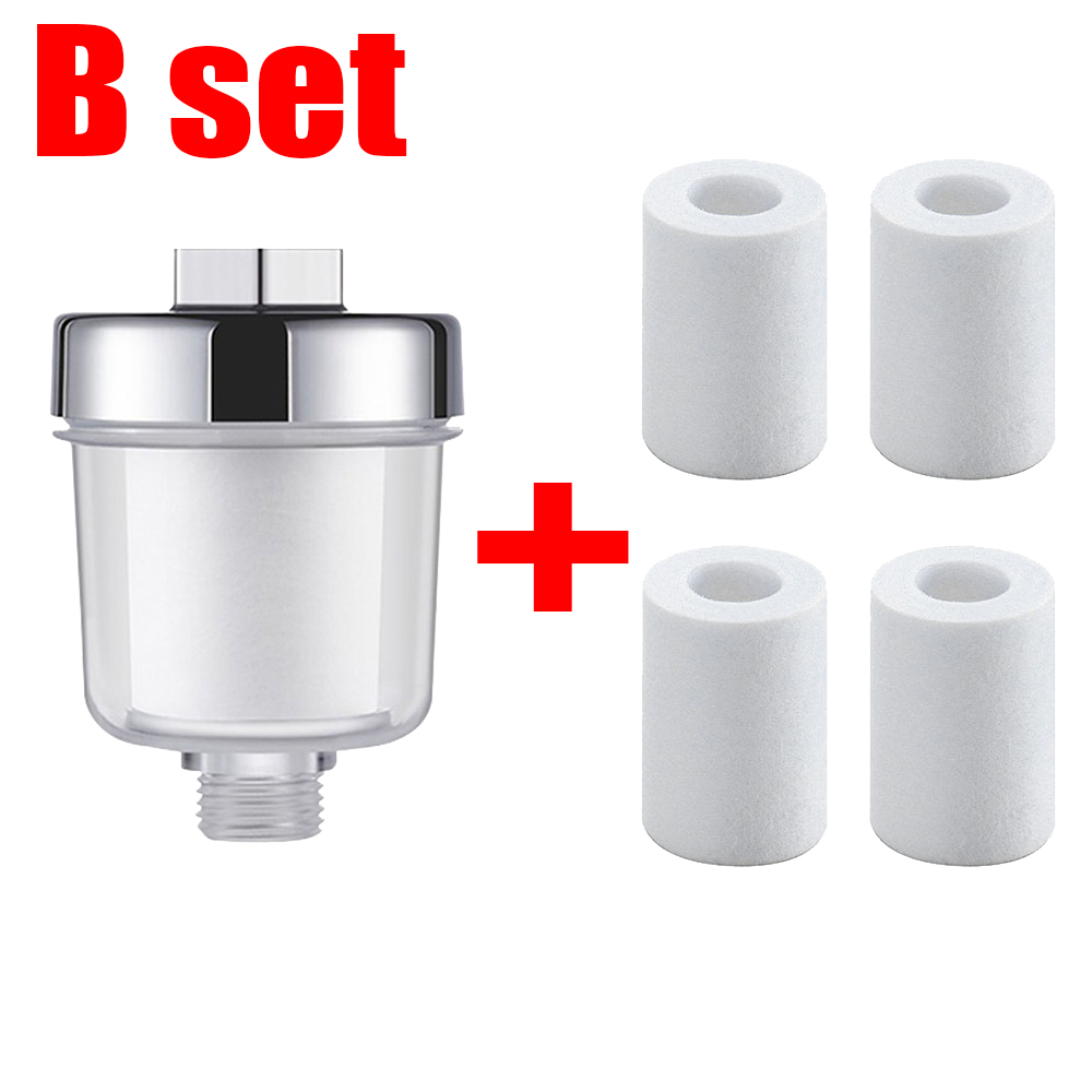 Universele Kraan Filter Pp Katoen Hoge Dichtheid Praktische Waterzuiveraar Filter Kraan Verzachten Hard Water Douche Waterfilter Voor Hom: Marineblauw