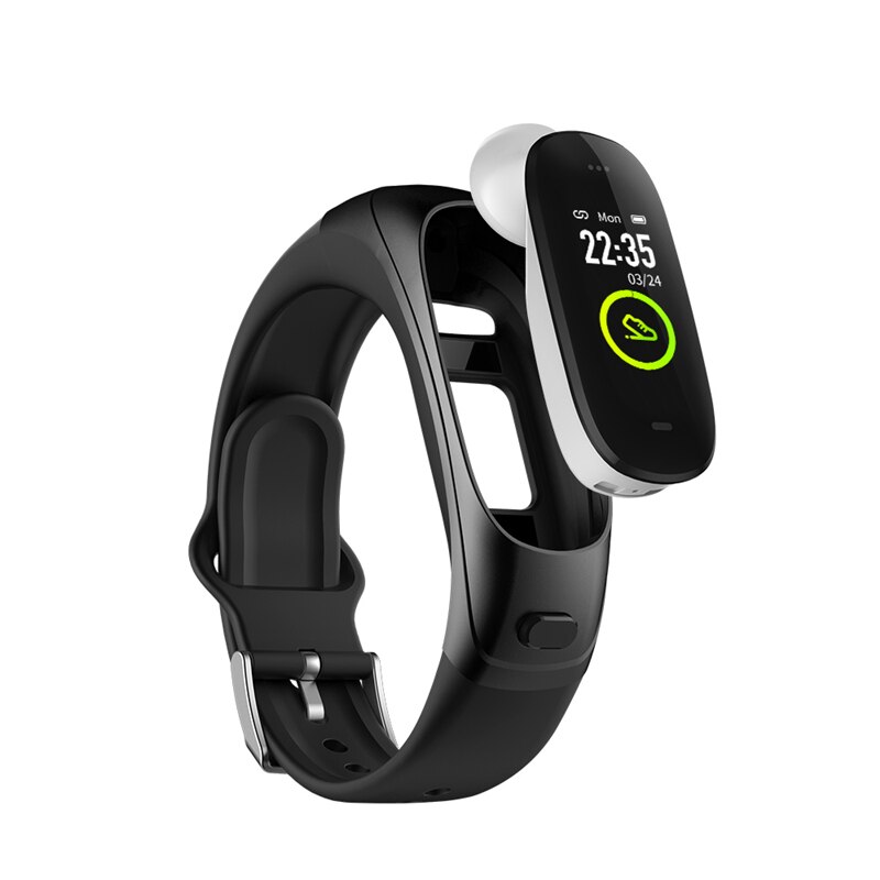 Montre connectée V08, Bracelet de sport, moniteur d'activité physique, de fréquence cardiaque, podomètre, avec micro: Default Title