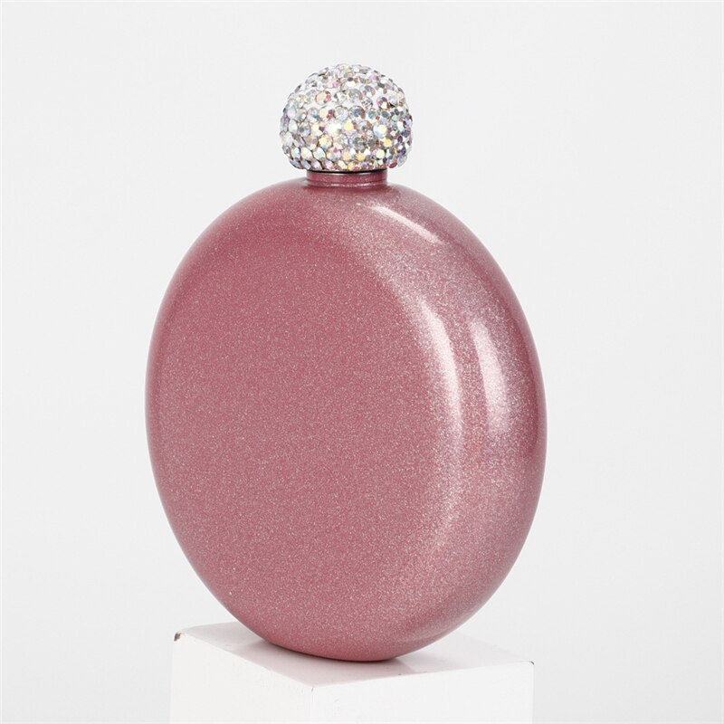 Portable Stainless Steel Round Hip Flask Alcohol Bottle Travel Whiskey Alcohol Liquor Bottle Flagon Small Mini Bottle