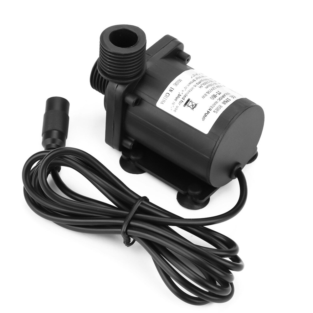 1Pcs Mini DC 12V Brushless Low Noise Boost Water Pump Boost Pump 800L / H Suitable For Solar Water Heater Fish boma