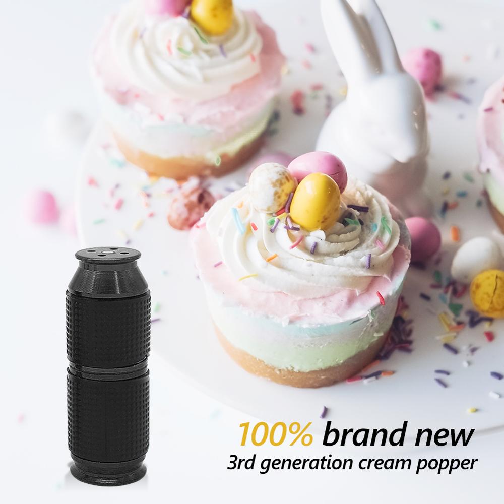 Portable Whipped Cream Cracker Dispenser Mini Rubber Grip Safe Gas Canister Dispenser Whipping Cream Dessert Tools