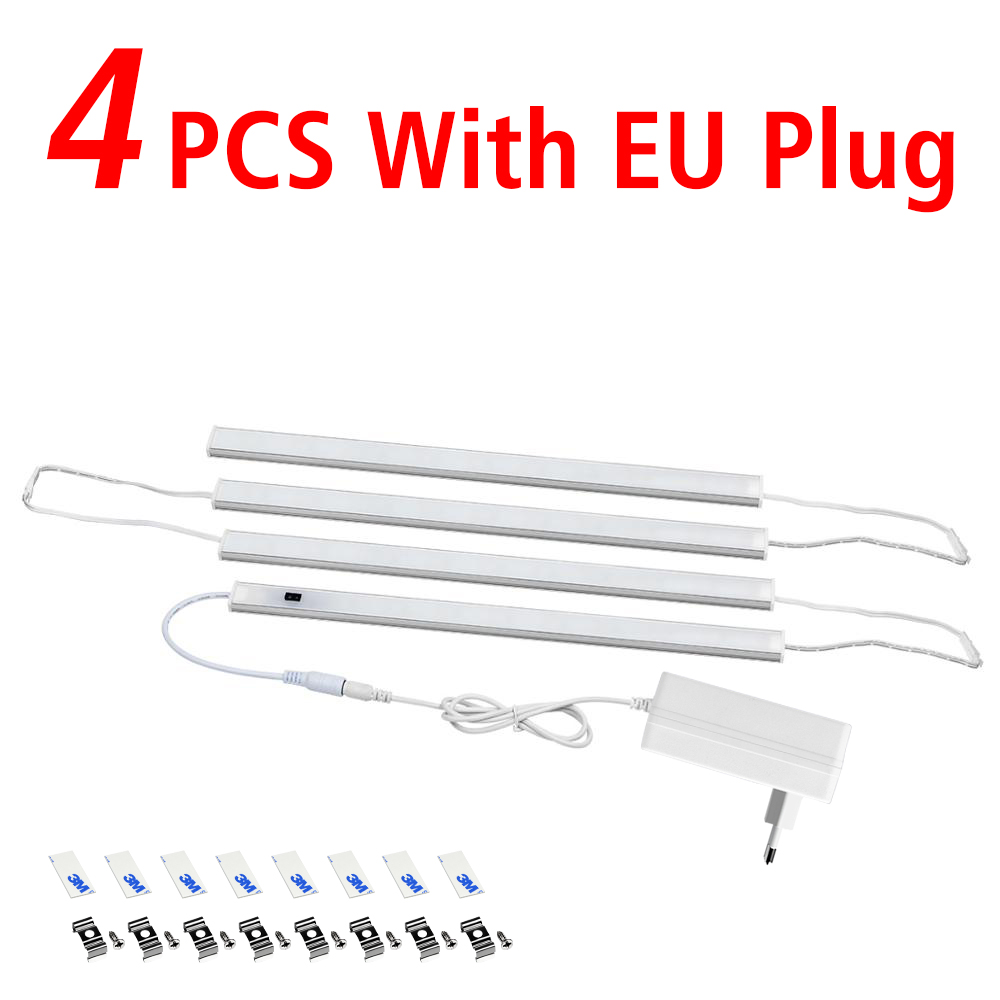 Sensor LED Bar Lamp 1-5PCS Serie Verbinding voor Keukenkast Garderobe Hand Sweep Licht Zwaaien Bewegingsdetectie DC12V -EU Plug: YELLOW / Licht Groen