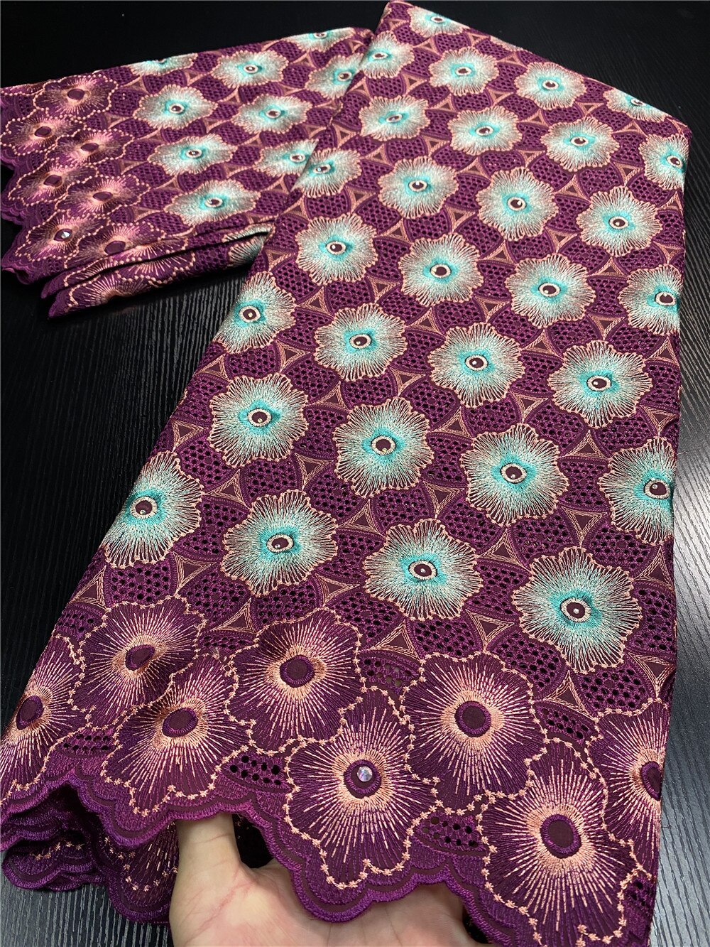 African Lace Fabric Swiss Cotton Lace Fabric Nigerian Lace Fabrics Swiss Voile Lace In Switzerland YA3456B-7: Picture 6