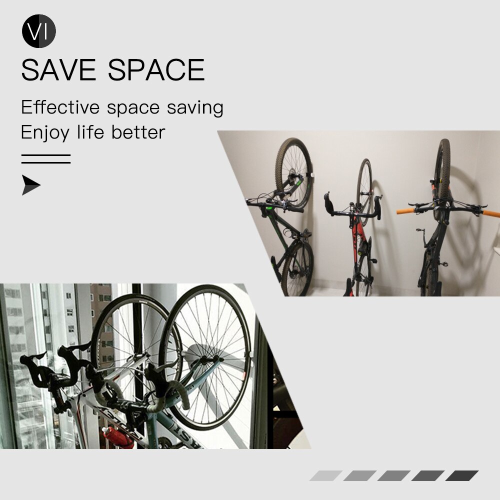 Fiets muurbevestiging haak racefiets parkeergesp draagbare wandhouder binnen verticale beugel voor racefiets