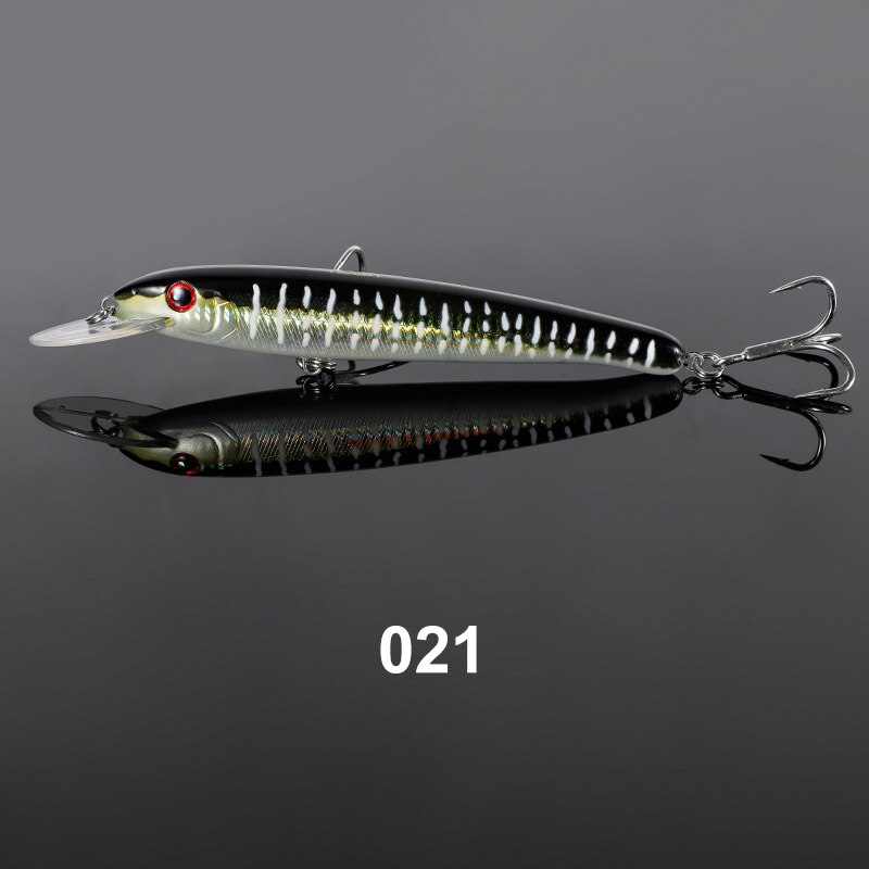 Noeby trolling lokker 180mm 48g flydende minnow dyb dykker fiskeri lokker stor cast trolling hård lokkemad til tun fiskegrej: 021