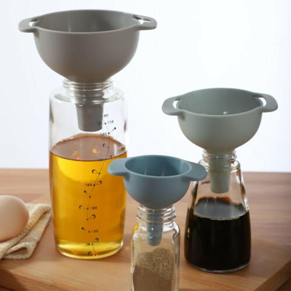 1Pcs Household Filter Multi-function Funnel Set Oil Plastic Wine Sub-packaging Tools Oil Funnel Kitchen Can Filter Hopper S Q3J3