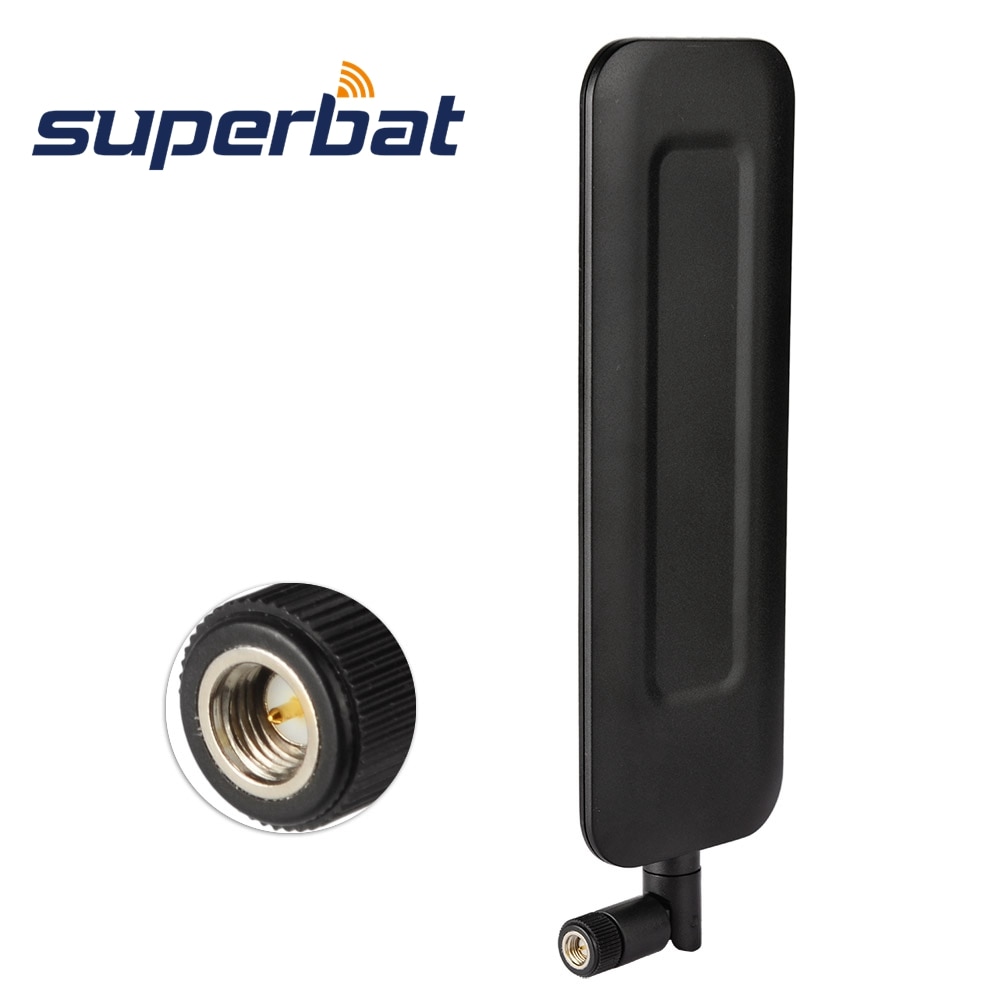 Superbat 2dBi 4G LTE Antenna Wide Band SMA Plug Dipole for 4G LTE Wireless Router Outdoor Trail Camera Building Mobile Cell Phon