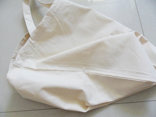 Sac organisateur blanc en toile 100% coton , Standard 36x39cm H blanc blanc pour livre d'école et magazine