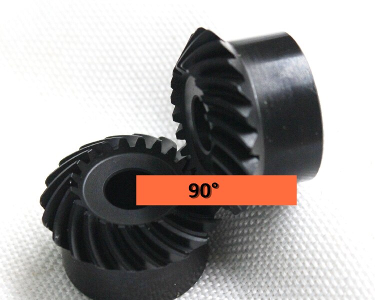 1.25M 20T Spiral bevel gear 1:1 Left hand + Right hand= 90 degree 45# steel gear 12mm hole