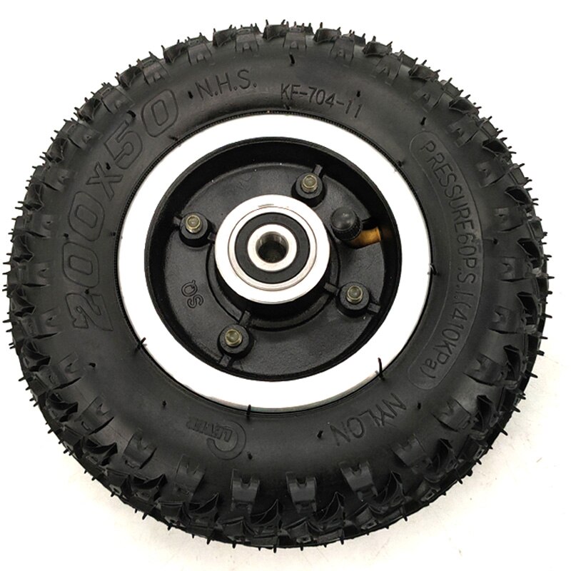 200x50 Pneumatic Wheel With Off-road Tire For Mountain Scooter and Mountain Skateboard