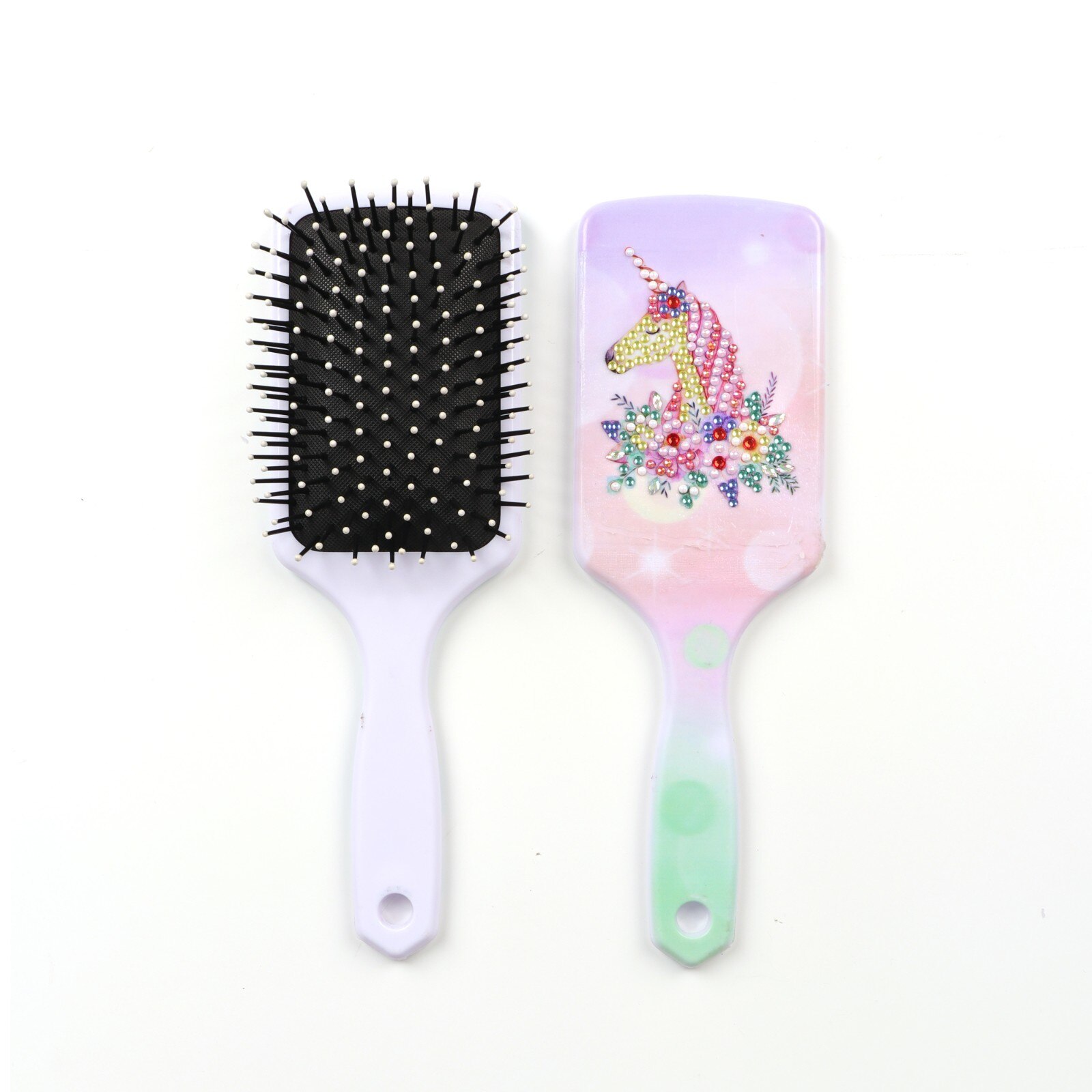 Peinture diamant 5D à faire soi-même, avec des animaux de dessin animé, peigne à strass, brosses à cheveux en forme spéciale, artisanal fait à la main: 2