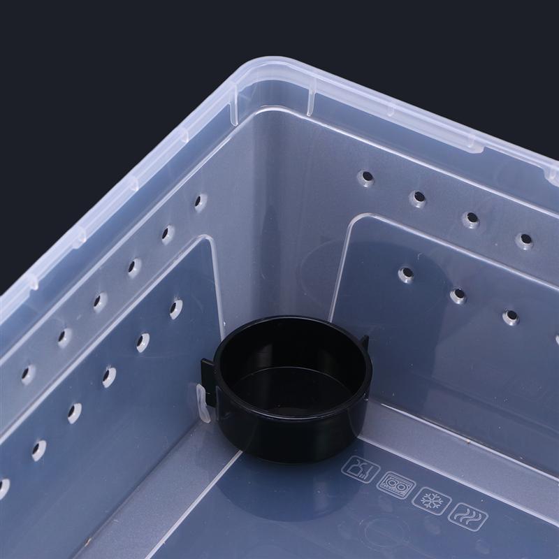 1Pc Reptiel Doos Plastic Transparant Duurzaam Draagbare Uitkomen Container Kweekbak Voeden Case Voor Insect Schorpioen Schildpad