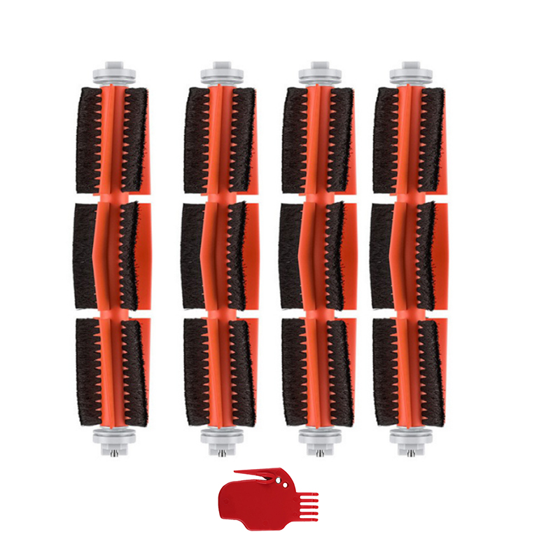 Spazzola laterale principale per Xiaomi Mi robot 1/ 1S SDJQR01RR SDJQR03RR RoboeockT6/T7/S5 aspirapolvere accessori Hepa polvere scatola: Borgogna