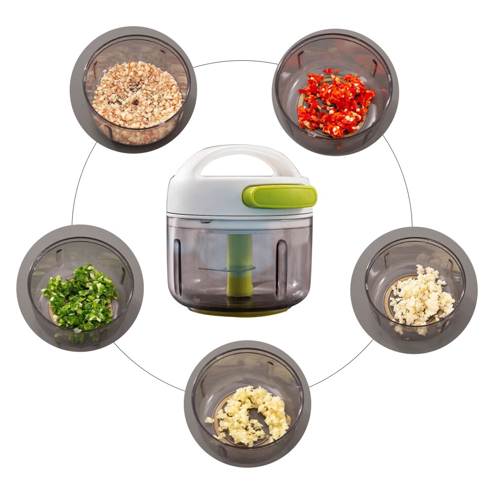Vegetabilisk frukt twist shredder manuell köttkvarn chopper vitlökskärare multifunktionell hög hastighet