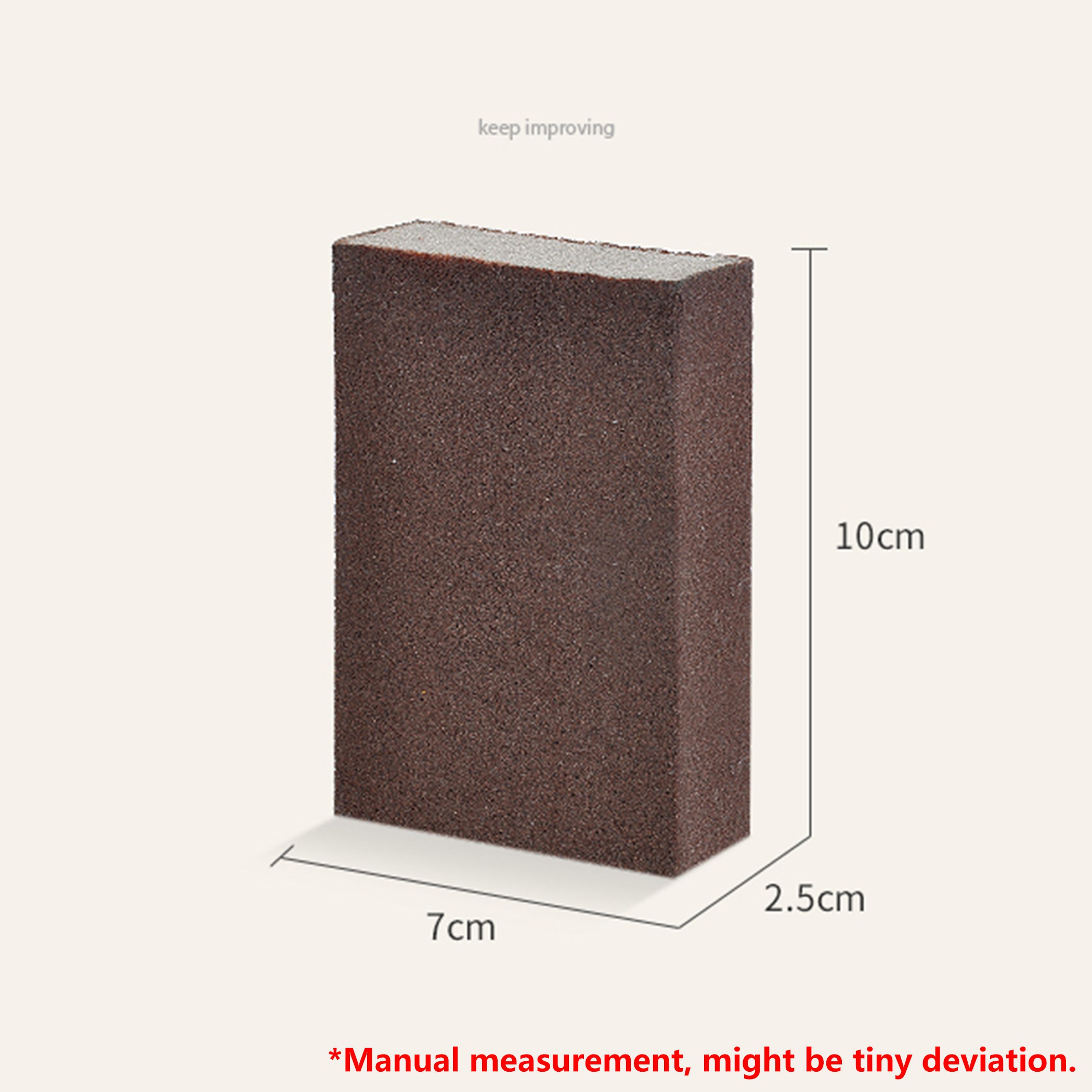 Hard Surface Sponge Small Bricks Cleaning Rub Kitchen Brush Household