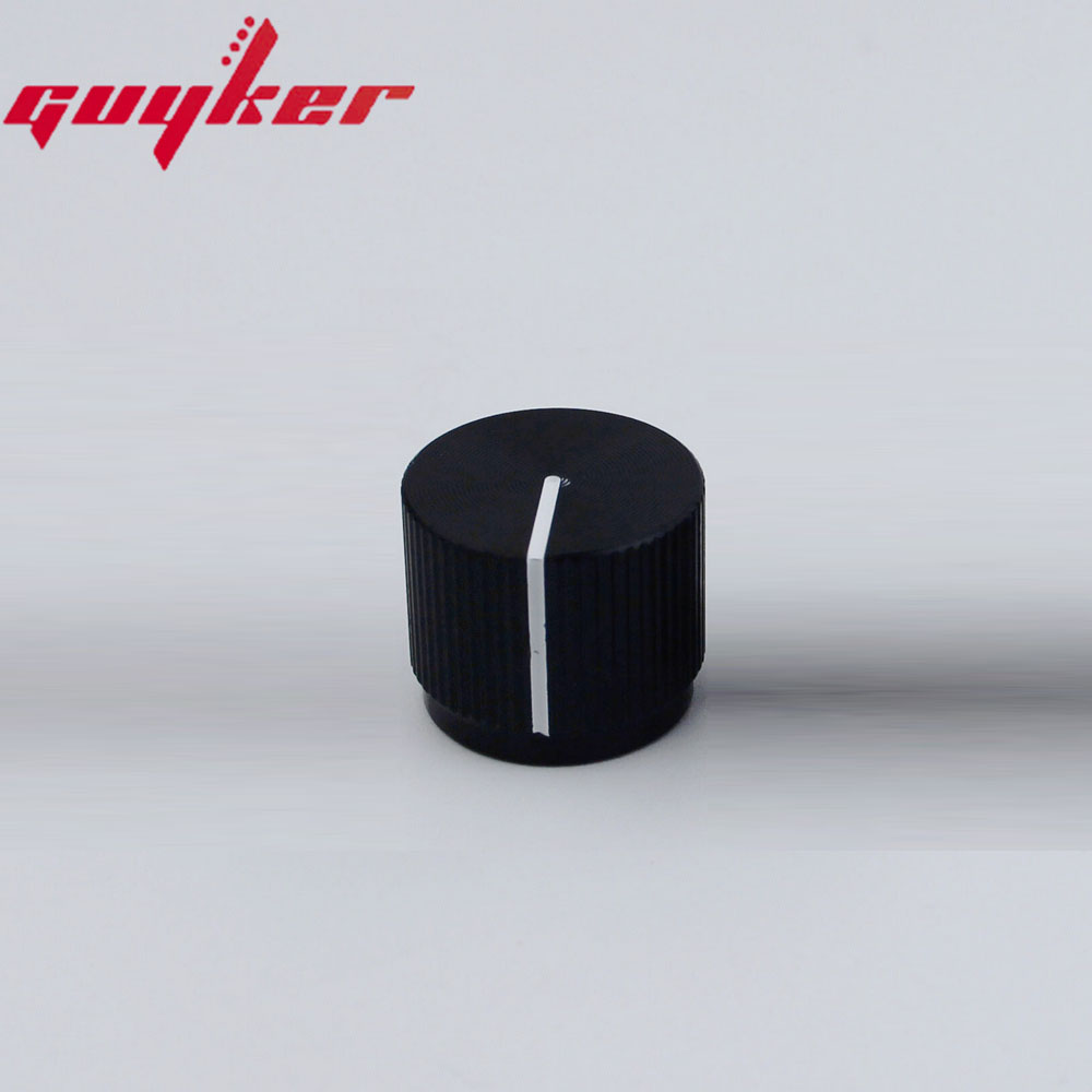 Bouton supérieur plat en aluminium pour basse électrique, 1 pièce, 16MM x 19MM x 6.0MM, disponible en cinq couleurs: YELLOW