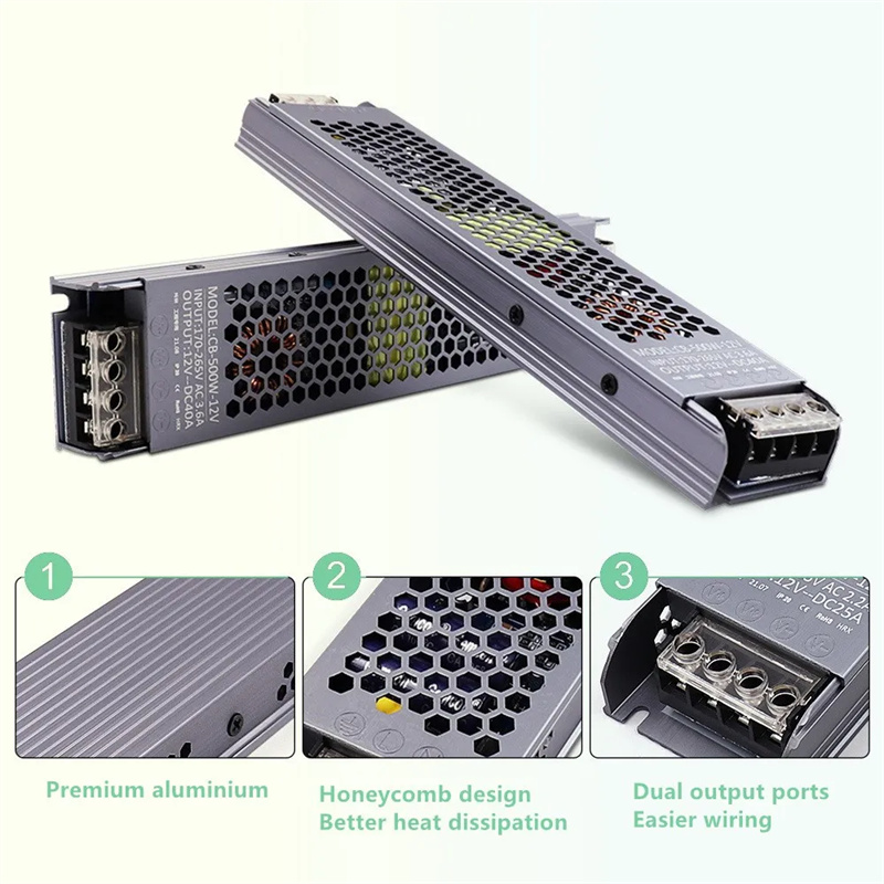 LED Driver 12 V Volt 24 V DC Voeding AC 190 220 V Naar 12 V Transformador 24 V 60 W 100 W 150 W 200 W 300 W 400 W Voor LED Strip Licht ﻿