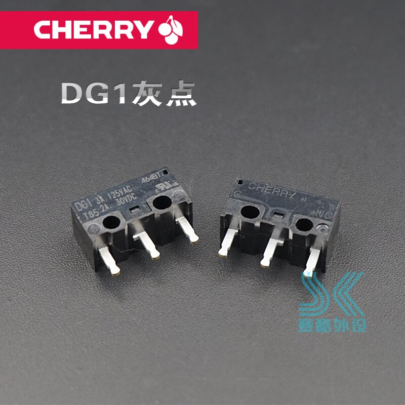 2pcs original German CHERRY Micro switch DG1 DG2 T85 black dot gray dot DG4 DG6 mouse micro button Universal Omron D2FC-F-7N 10M: DG1