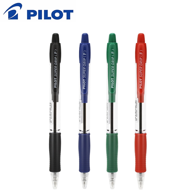 Pilot BPGP-10R SUPER GRIP Ballpoint Pens Ball Point Pen transparent plastic 0.7mm Office School Supplies 1 Piece