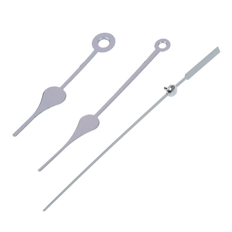 Clock Movement Mechanism with Silver Hour Minute Second Hand DIY Tools Kit