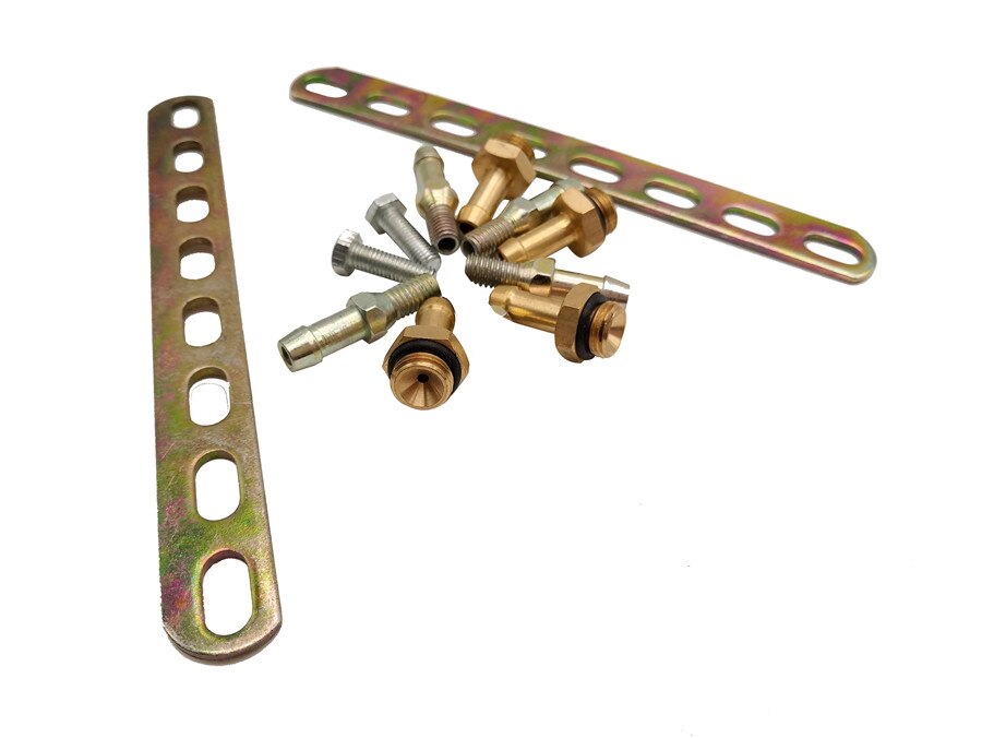 Silent high speed 4 cylinder injector rail adapter for CNG LPG gas fuel car conversion kits