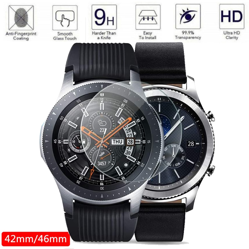 Galaxy Horloge 46 Mm Voor Samsung Gear S3 Frontier Galaxy Horloge 42 Mm Gear Sport Band S2 Screen Protector 9H 2.5D Gehard Glas S 3