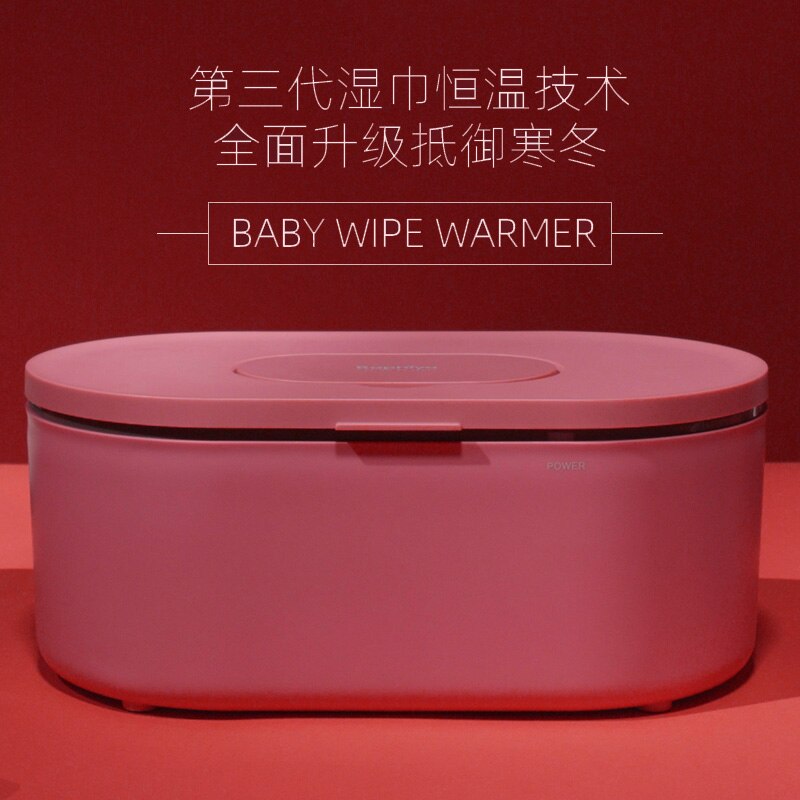Let dækning baby våd vævsvarmer jævnt opvarmet bærbar vådt håndklæde termostat lås vand bedste babyservietter varmelegeme: Rød klud varmelegeme