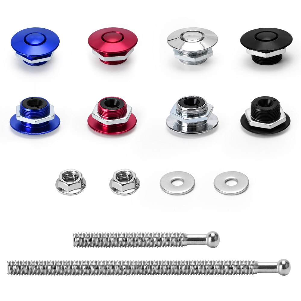 RESO--1 kawałek samochodów szybkie szpilki aluminium naciskać przycisk polano 1.25 "32mm kaptur kołki zapinana na klips zestaw uniwersalny