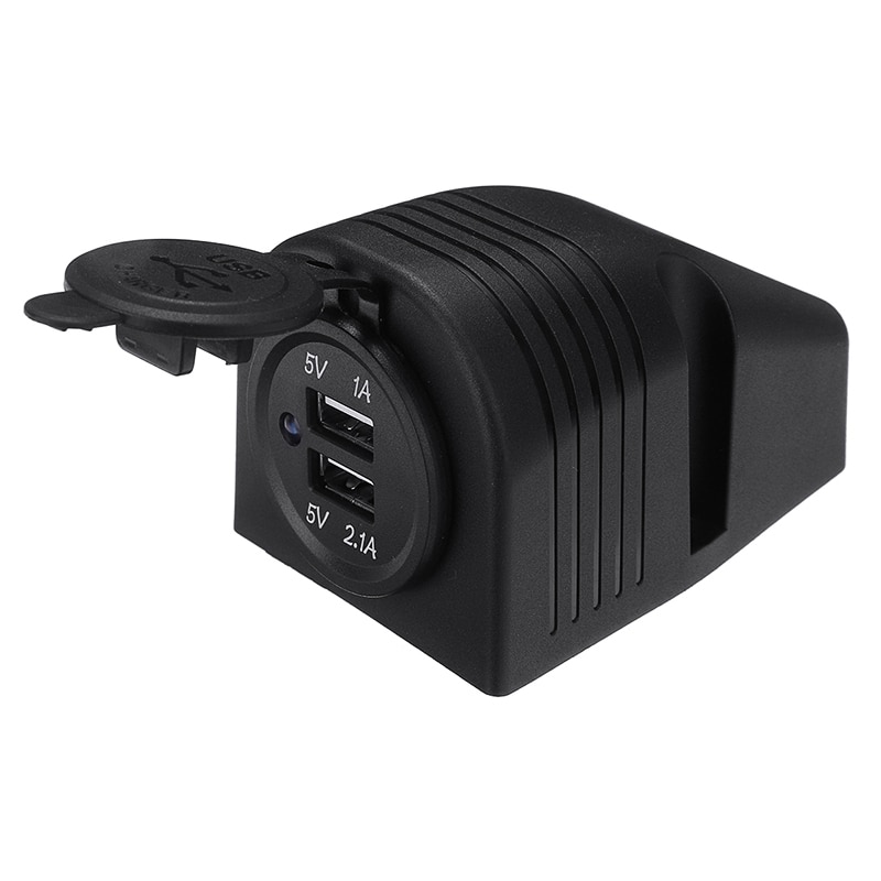 1pc 12V 24V Dual 3.1A USB Port Charger Power Adapter Socket Plug Socket Caravan Camper Van Boat Motorhome Car Accessories