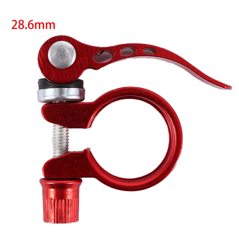 28.6/31.8/34.9Mm Legering Zadelpenklem Quick Mtb Fiets Fietsen Zadel Zadelpenklem Quick Release Spare onderdelen Voor Fietsen: red	28.6 mm