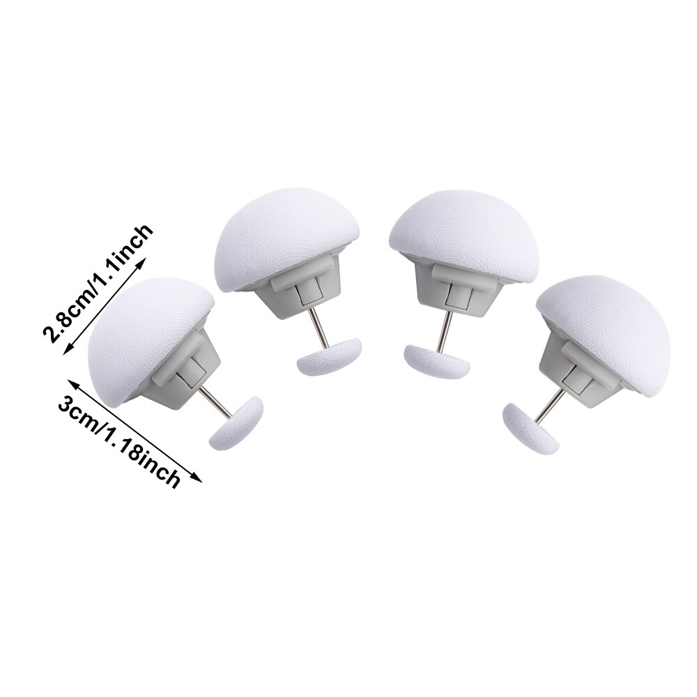 Soporte para edredón de setas, fijador de macarrón antideslizante, pinza para Manta, colchón antideslizante, Sábana de cama, sujeción para cubierta, Clip para el hogar, 4 Uds.