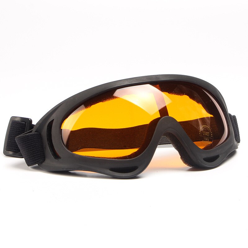 Vinter snesport skiløb snowboard snescooter briller mænd kvinder vindtætte støvtætte briller ski skate solbriller briller  uv400: Orange