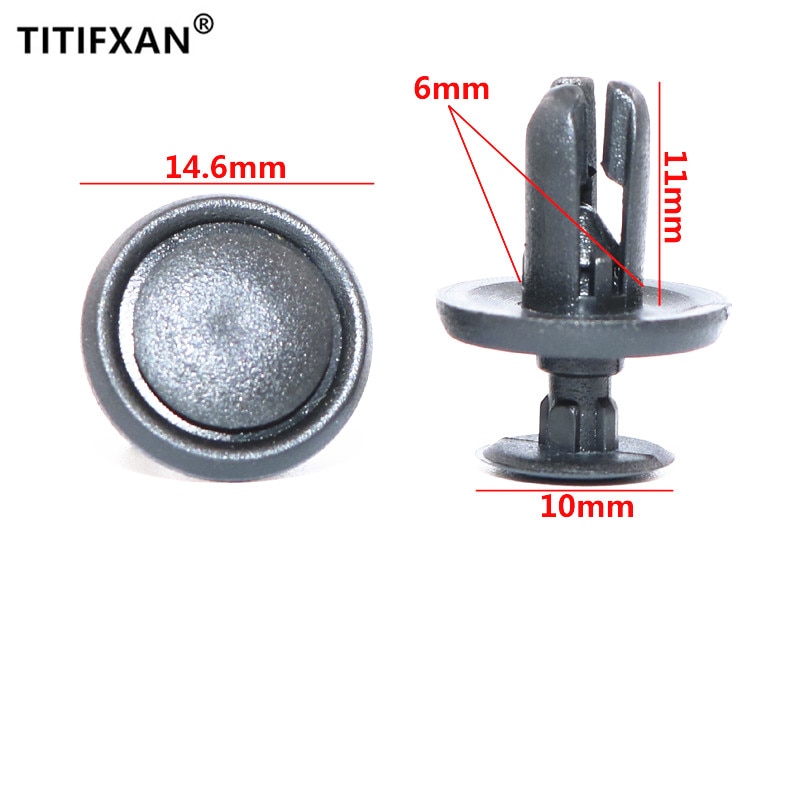 50PCS Car Fender Leaf Board Lining Clasp Plastic Fastener Clip For Mitsubishi Lioncel MIVEC V3 Outlander Lancer